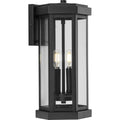 PROGRESS LIGHTING P560338-031 Textured Black Ramsey Collection Textured Black Modern Farmhouse Outdoor Medium Wall Lantern
