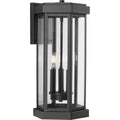 PROGRESS LIGHTING P560339-031 Textured Black Ramsey Collection Textured Black Modern Farmhouse Outdoor Large Wall Lantern