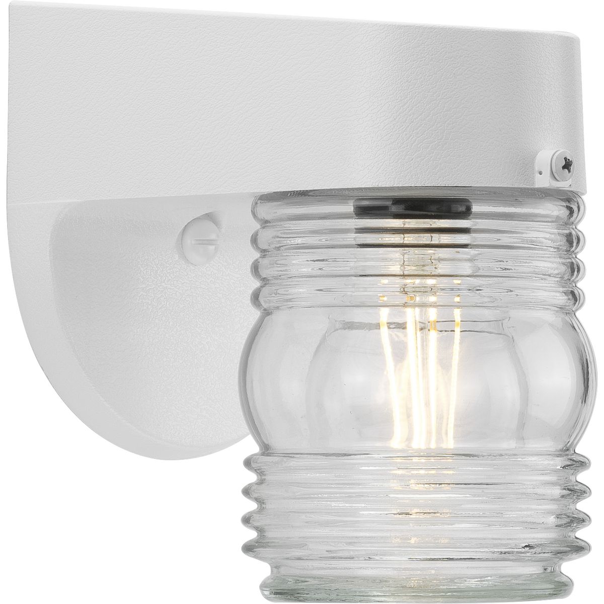 PROGRESS LIGHTING P5612-30 White Non-Metallic Incandescent One-Light Outdoor Wall Lantern