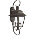 PROGRESS LIGHTING P5627-20 Antique Bronze Andover Collection Four-Light Extra-Large Wall Lantern