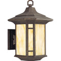 PROGRESS LIGHTING P5629-46 Weathered Bronze Arts and Crafts Collection One-Light Medium Wall Lantern
