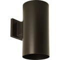 PROGRESS LIGHTING P5641-20/30K Antique Bronze 6" Bronze LED Outdoor Wall Cylinder