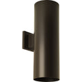 PROGRESS LIGHTING P5642-20 Antique Bronze 6" Outdoor Up/Down Wall Cylinder