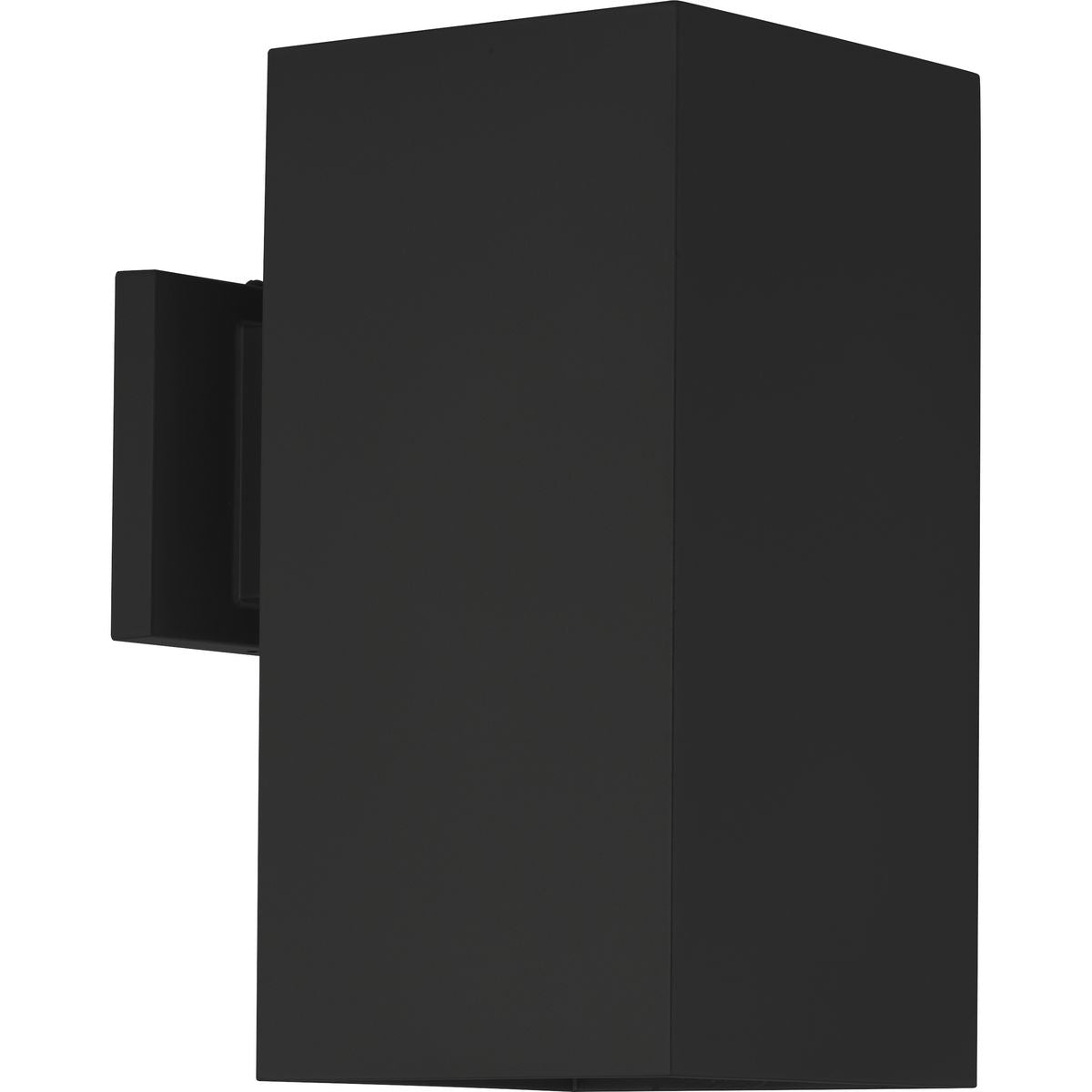 PROGRESS LIGHTING P5643-31 Matte Black 6" Square One-Light Wall Lantern