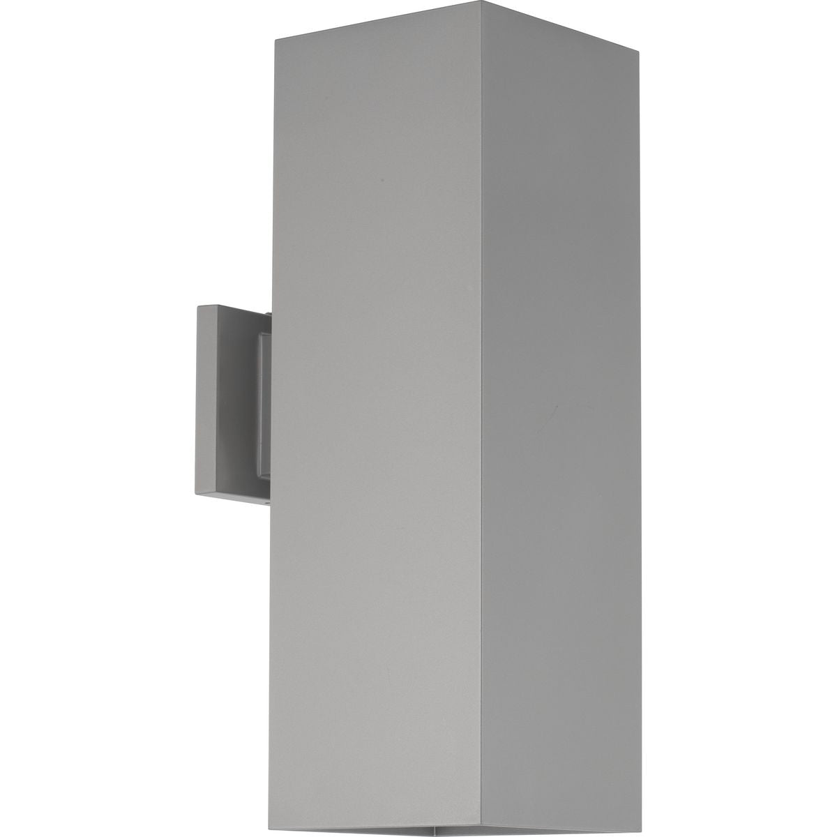 PROGRESS LIGHTING P5644-82-30K Metallic Gray 6" LED Square Up/Down Outdoor Wall Mount Fixture