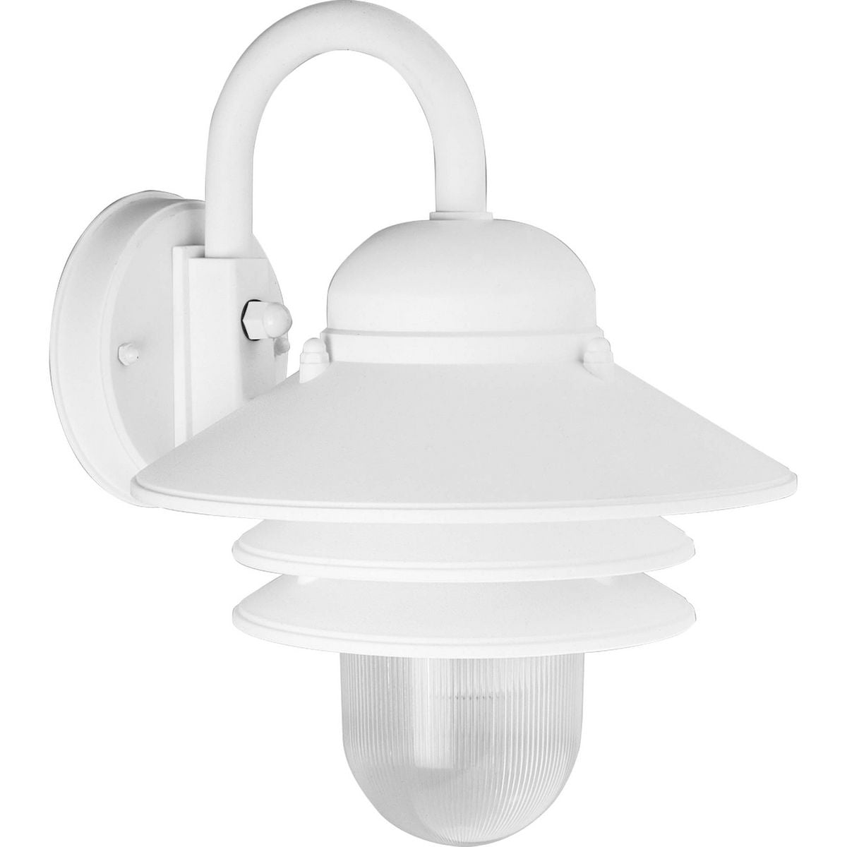 PROGRESS LIGHTING P5645-30 White Newport Collection Non-Metallic One-Light Wall Lantern