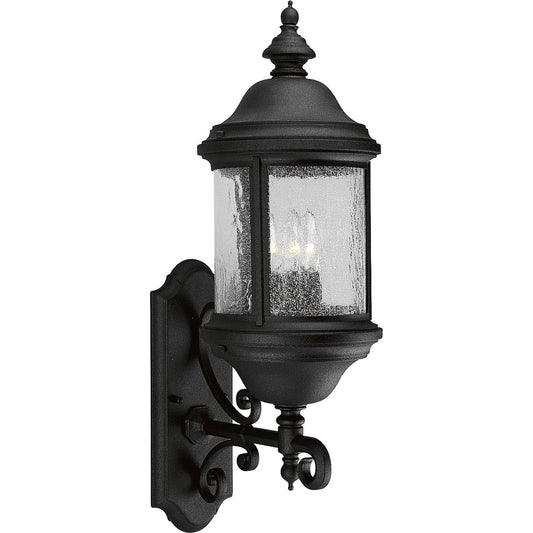 PROGRESS LIGHTING P5652-31 Textured Black Ashmore Collection Three-Light Wall Lantern