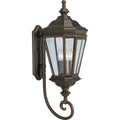 PROGRESS LIGHTING P5672-108 Oil Rubbed Bronze Crawford Collection Three-Light Wall Lantern