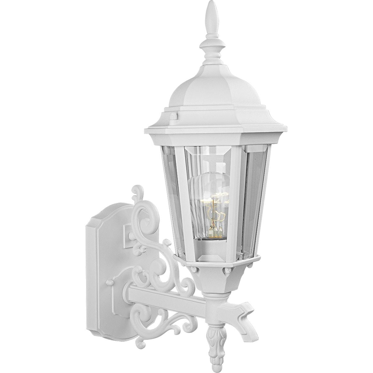 PROGRESS LIGHTING P5681-30 Textured White Welbourne One-Light Small Wall Lantern