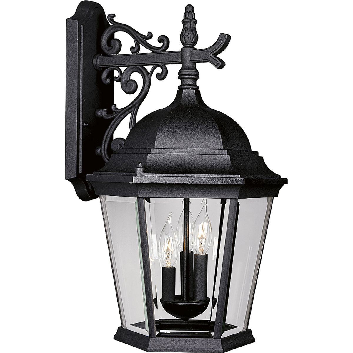 PROGRESS LIGHTING P5690-31 Textured Black Welbourne Three-Light Wall Lantern