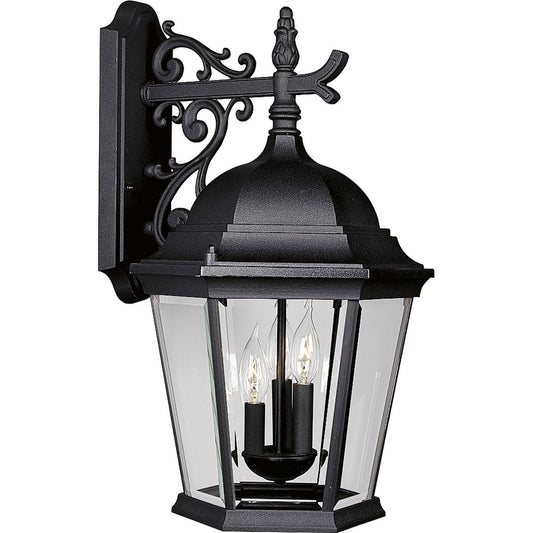 PROGRESS LIGHTING P5690-31 Textured Black Welbourne Three-Light Wall Lantern