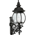 PROGRESS LIGHTING P5701-31 Textured Black Onion Lantern Collection Four-Light Wall Lantern