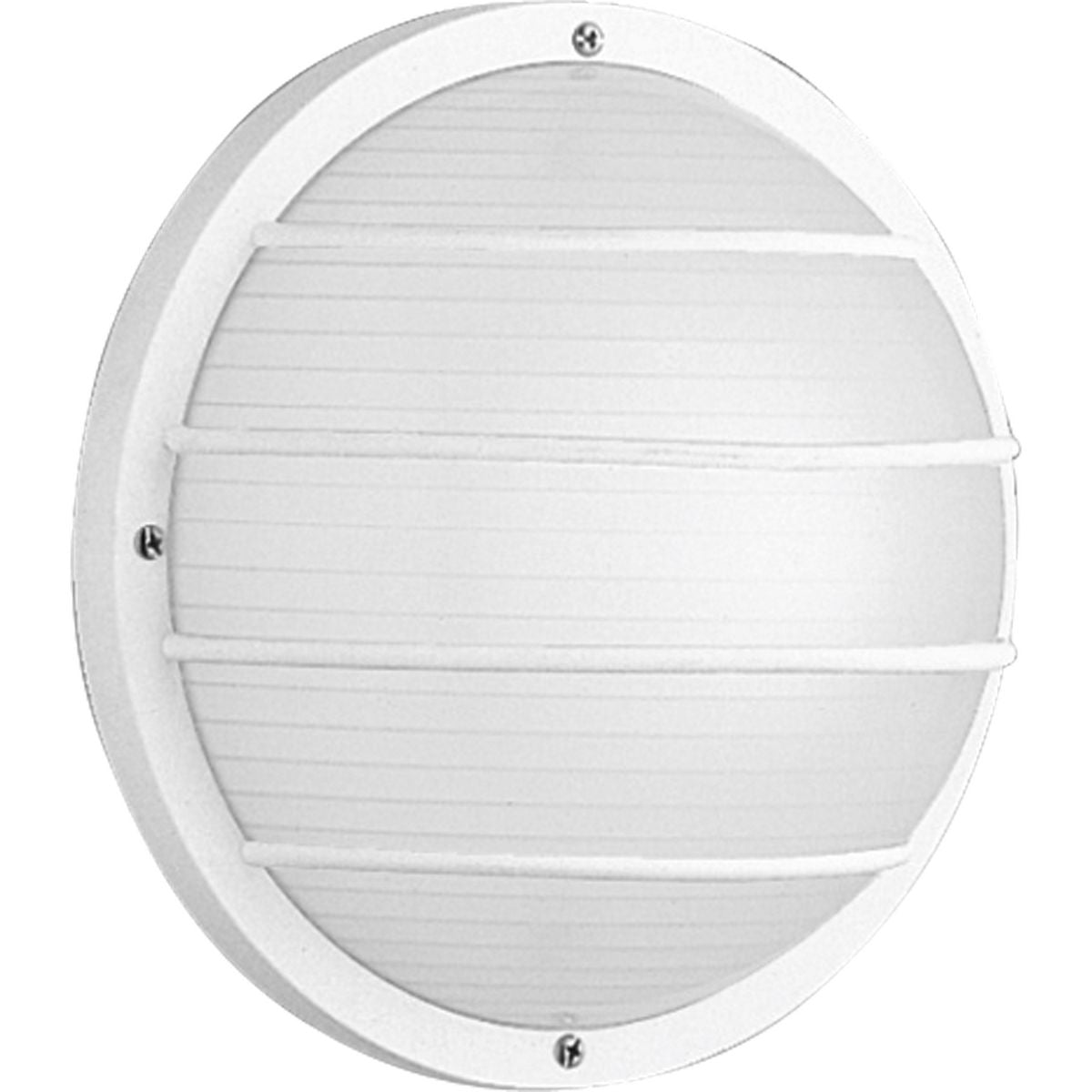 PROGRESS LIGHTING P5703-30 White One-Light 10" Wall or Ceiling Mount Bulkhead