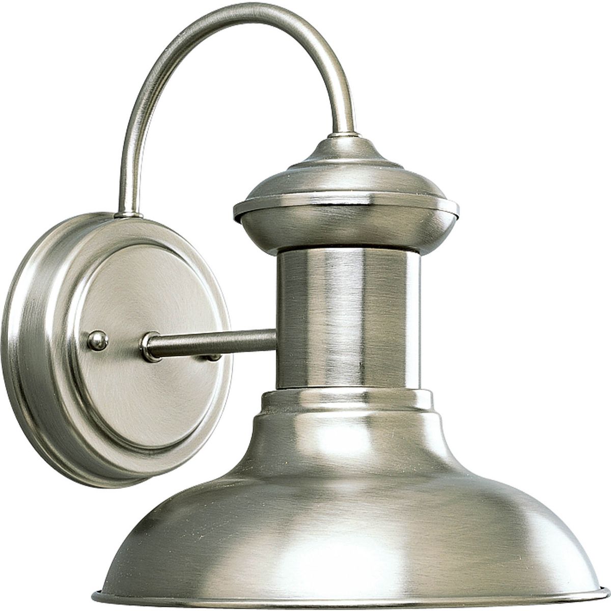 PROGRESS LIGHTING P5721-81 Antique Nickel Brookside Collection One-Light Small Wall Lantern