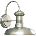 PROGRESS LIGHTING P5722-81 Antique Nickel Brookside Collection One-Light Medium Wall Lantern