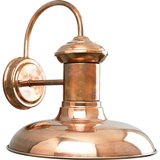 PROGRESS LIGHTING P5723-14 Copper Brookside Collection 12" One-Light Vintage Large Wall Lantern