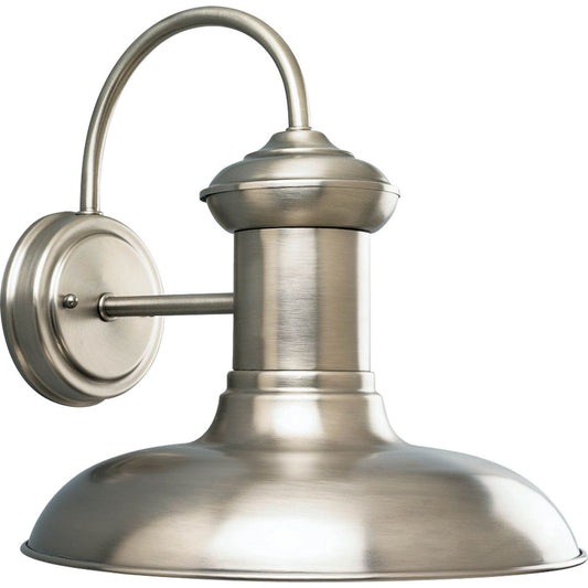 PROGRESS LIGHTING P5723-81 Antique Nickel Brookside Collection One-Light Large Wall Lantern