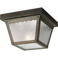 PROGRESS LIGHTING P5727-20 Antique Bronze One-Light 7-1/2" Flush Mount for Indoor/Outdoor use