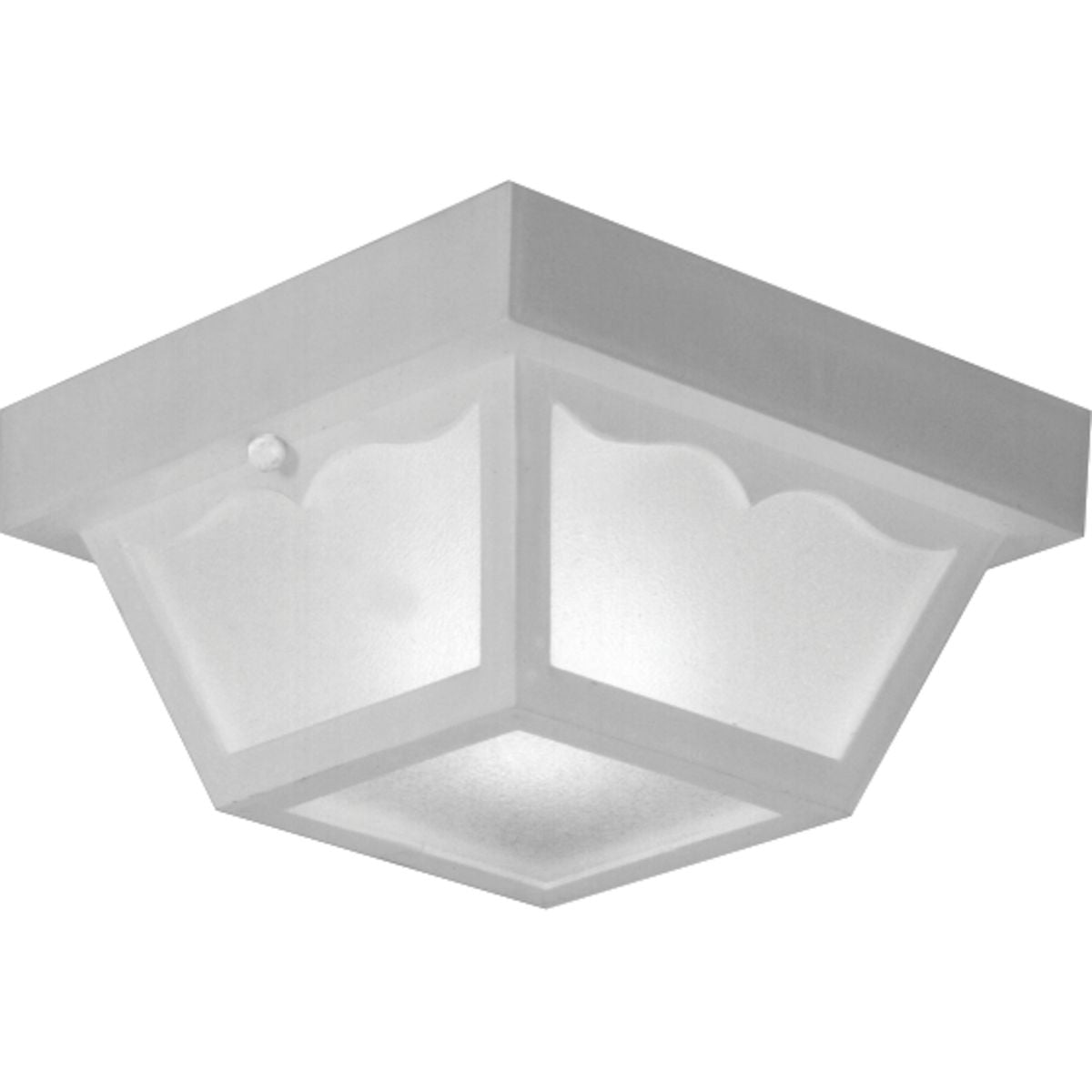 PROGRESS LIGHTING P5744-30 White One-Light 8-1/4" Flush Mount for Indoor/Outdoor use