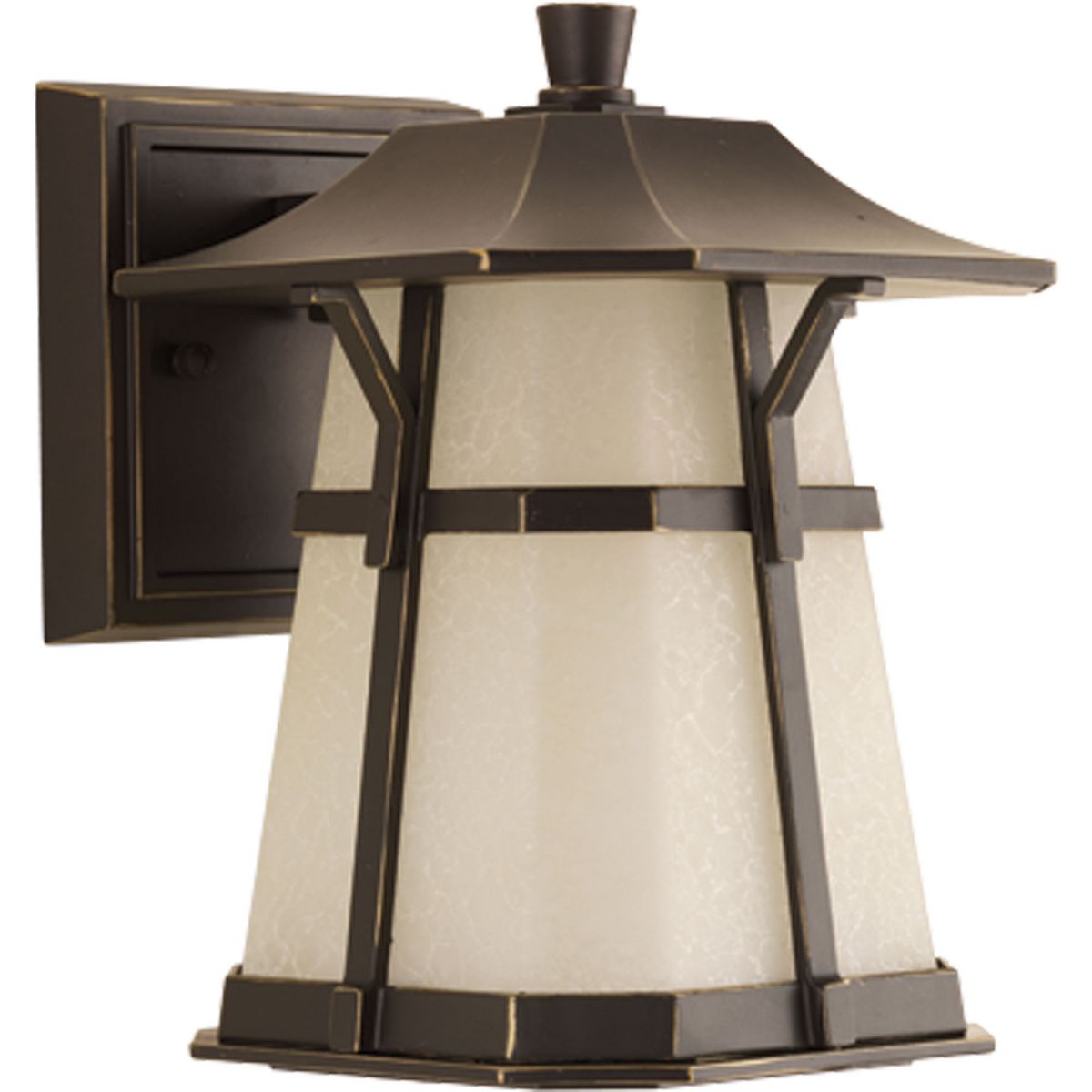 PROGRESS LIGHTING P5749-2030K9 Antique Bronze Derby Collection One-Light LED Small Wall Lantern