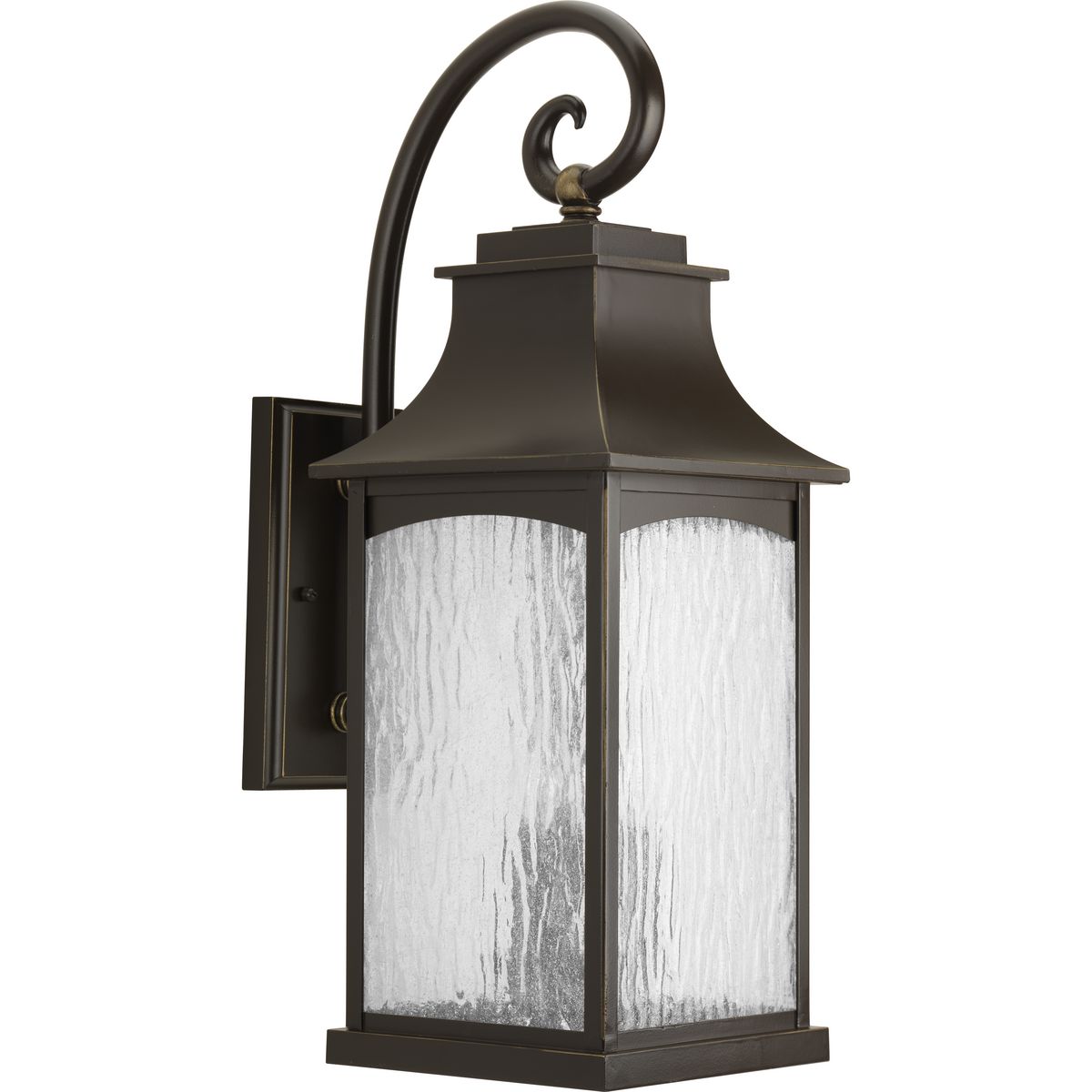 PROGRESS LIGHTING P5755-108 Oil Rubbed Bronze Maison Collection Three-Light Large Wall Lantern
