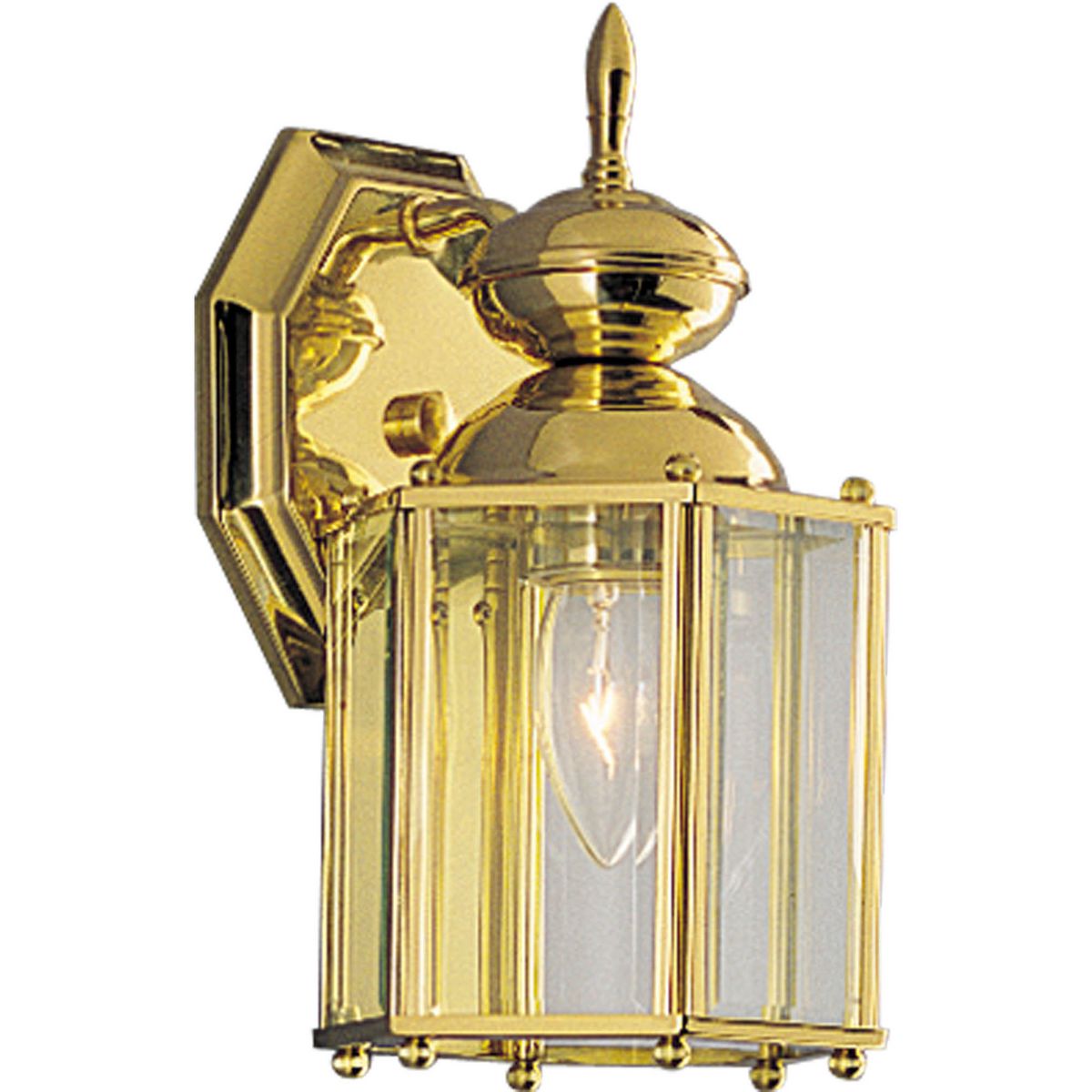 PROGRESS LIGHTING P5756-10 Polished Brass BrassGUARD One-Light Wall Lantern