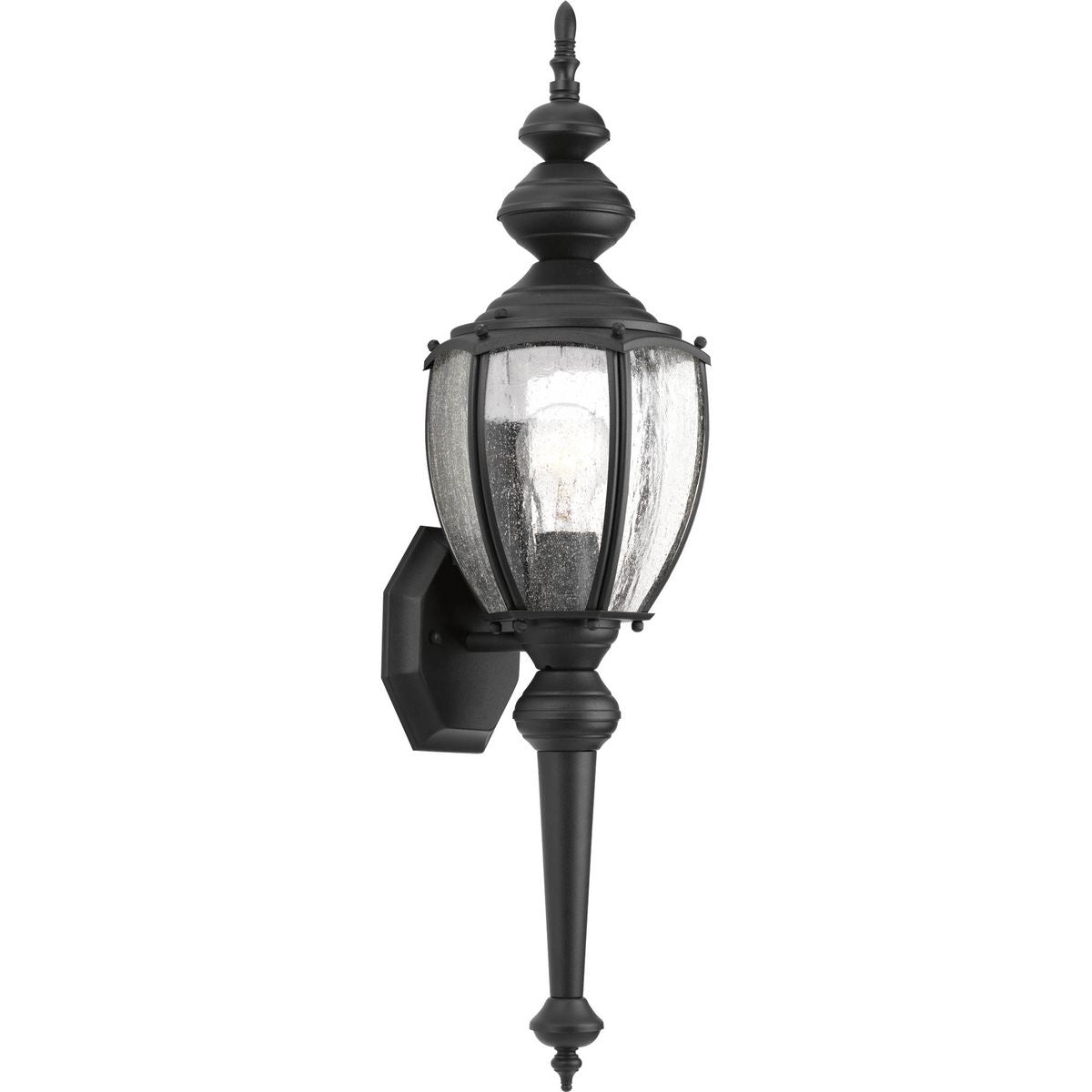 PROGRESS LIGHTING P5767-31 Textured Black Roman Coach One-Light Medium Wall Lantern