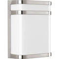 PROGRESS LIGHTING P5801-0930K9 Brushed Nickel Valera Collection LED One-Light LED Wall Lantern