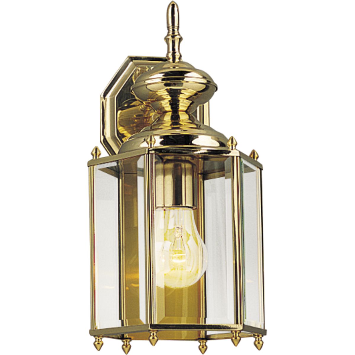 PROGRESS LIGHTING P5832-10 Polished Brass BrassGUARD Collection One-Light Wall Lantern