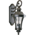 PROGRESS LIGHTING P5836-77 Forged Bronze Nottington Collection Two-Light Medium Wall Lantern