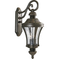 PROGRESS LIGHTING P5837-77 Forged Bronze Nottington Collection Three-Light Large Wall Lantern