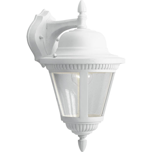 PROGRESS LIGHTING P5863-30 White Westport Collection One-Light Medium Wall Lantern