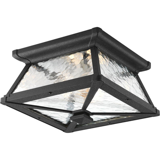 PROGRESS LIGHTING P6023-31 Textured Black Mac Collection Two-Light Close-to-Ceiling