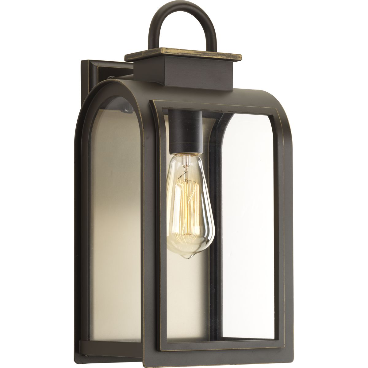 PROGRESS LIGHTING P6031-108 Oil Rubbed Bronze Refuge Collection One-Light Medium Wall Lantern
