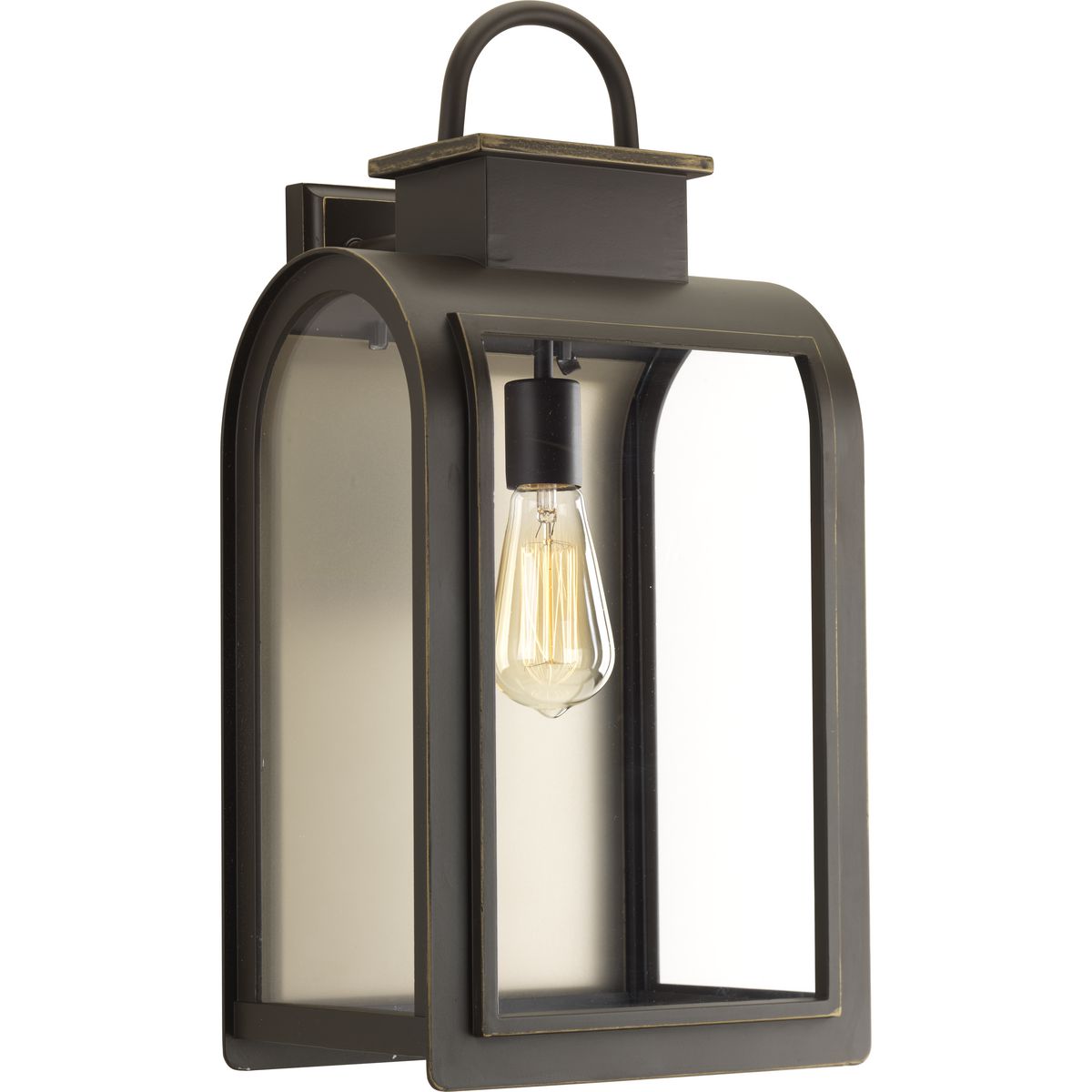 PROGRESS LIGHTING P6032-108 Oil Rubbed Bronze Refuge Collection One-Light Large Wall Lantern