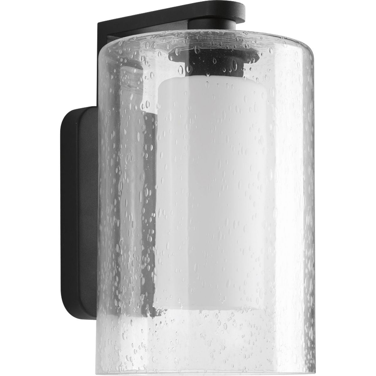 PROGRESS LIGHTING P6039-31 Textured Black Compel Collection Medium One-Light Wall Lantern