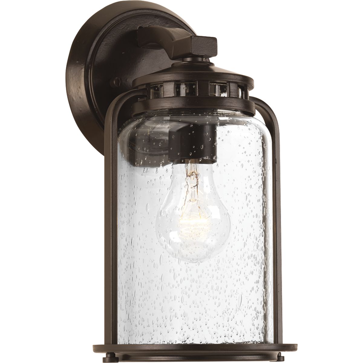 PROGRESS LIGHTING P6043-20 Antique Bronze Botta Collection One-Light Small Wall Lantern