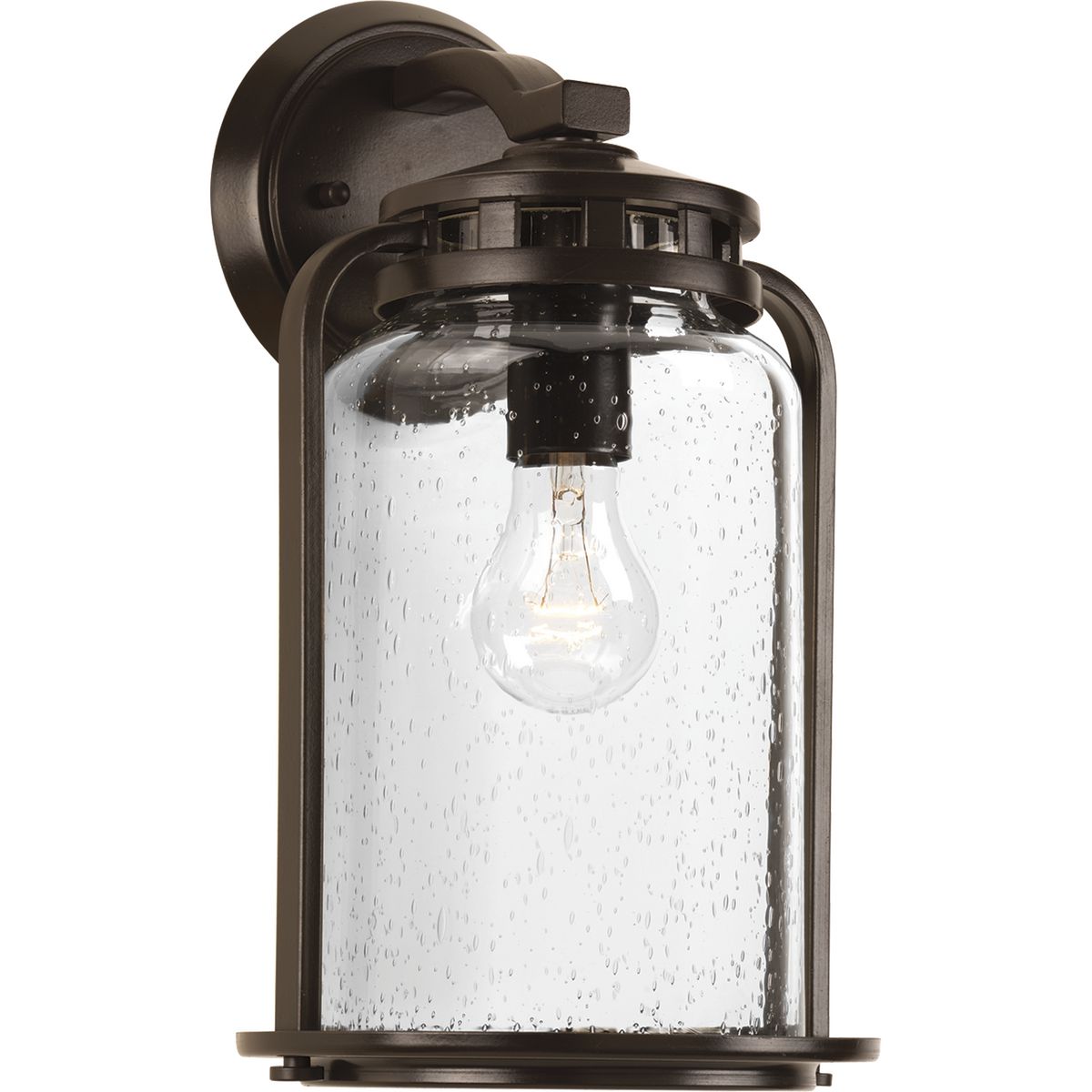 PROGRESS LIGHTING P6050-20 Antique Bronze Botta Collection One-Light Medium Wall Lantern