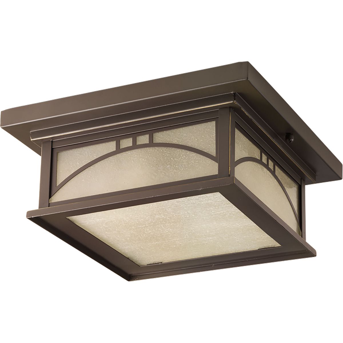 PROGRESS LIGHTING P6055-20 Antique Bronze Residence Collection Two-Light 12" Outdoor Flush Mount CTC