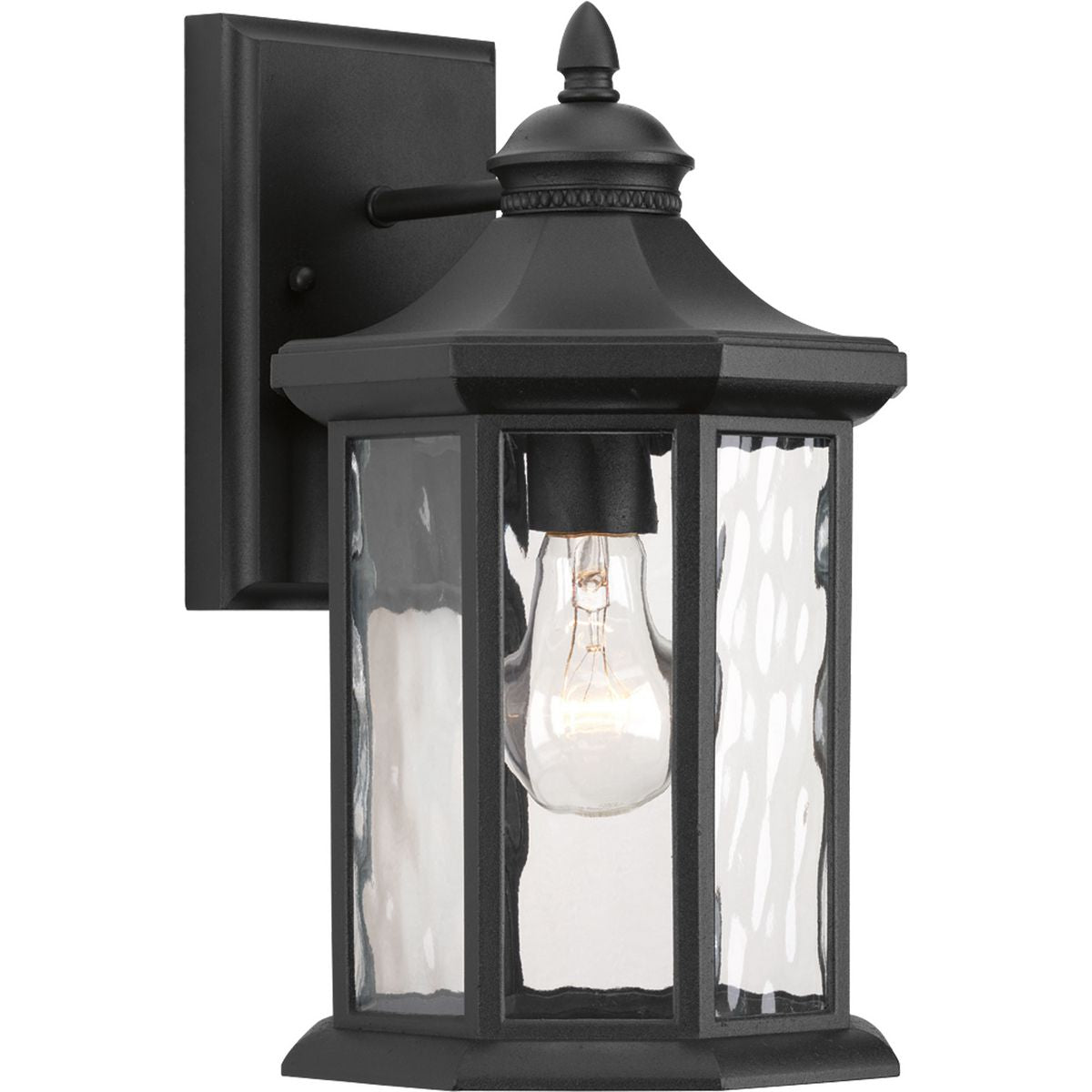 PROGRESS LIGHTING P6071-31 Textured Black Edition Collection One-Light Medium Wall Lantern