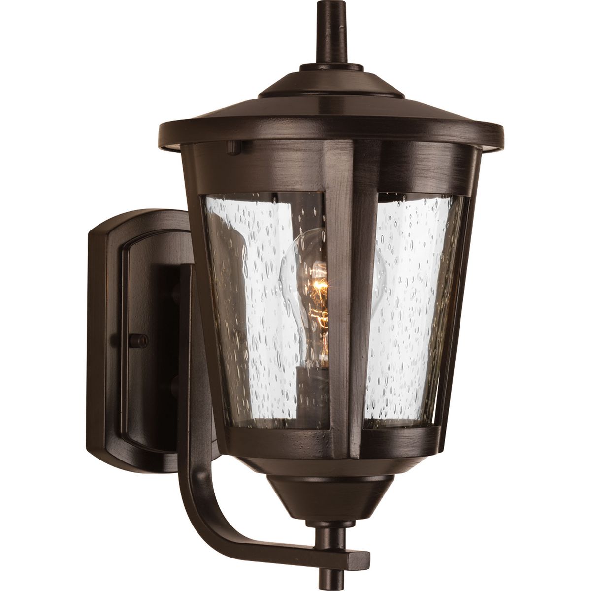 PROGRESS LIGHTING P6074-20 Antique Bronze East Haven Collection One-Light Medium Wall Lantern