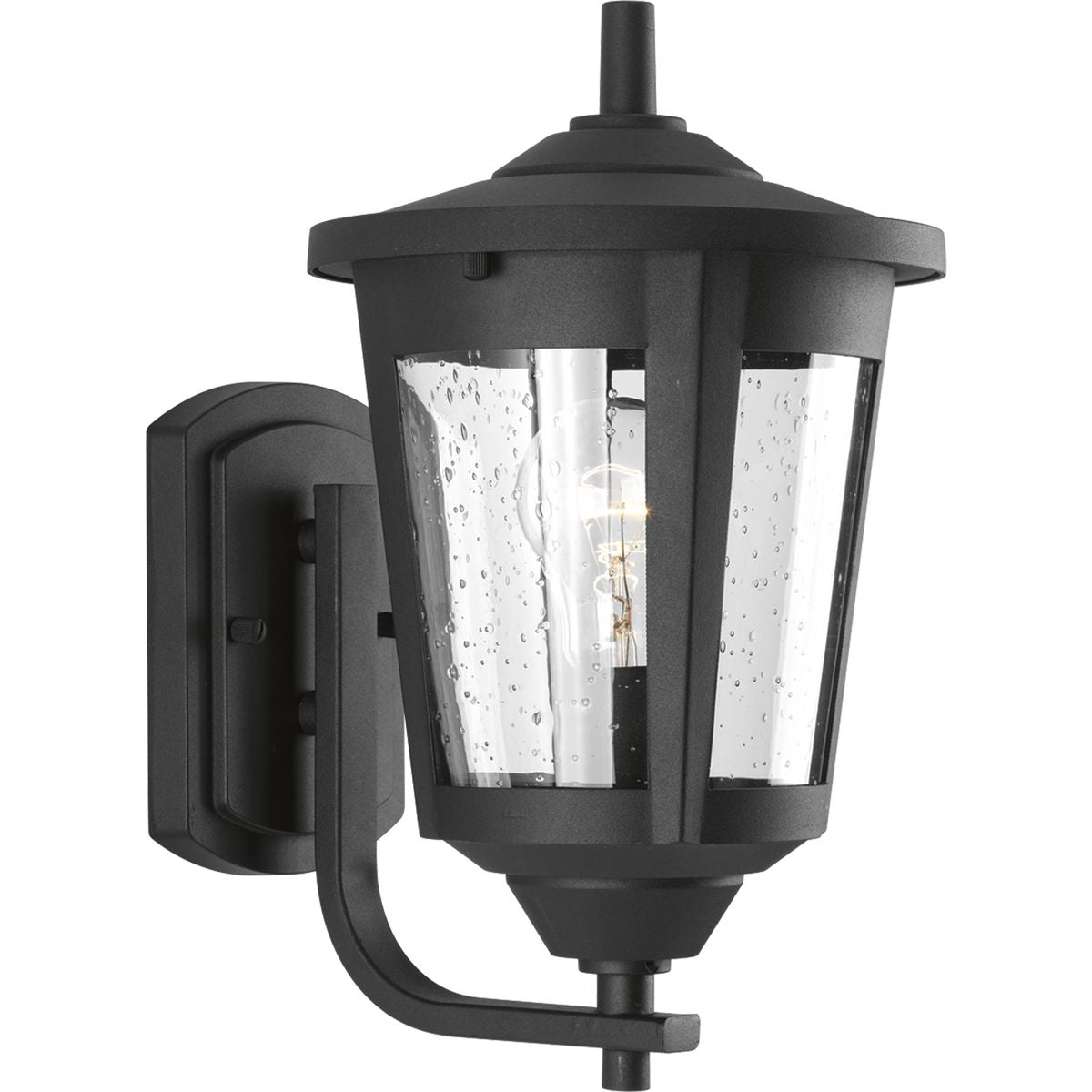 PROGRESS LIGHTING P6074-31 Textured Black East Haven Collection One-Light Medium Wall Lantern