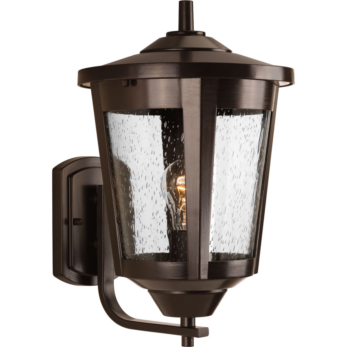 PROGRESS LIGHTING P6075-20 Antique Bronze East Haven Collection One-Light Large Wall Lantern