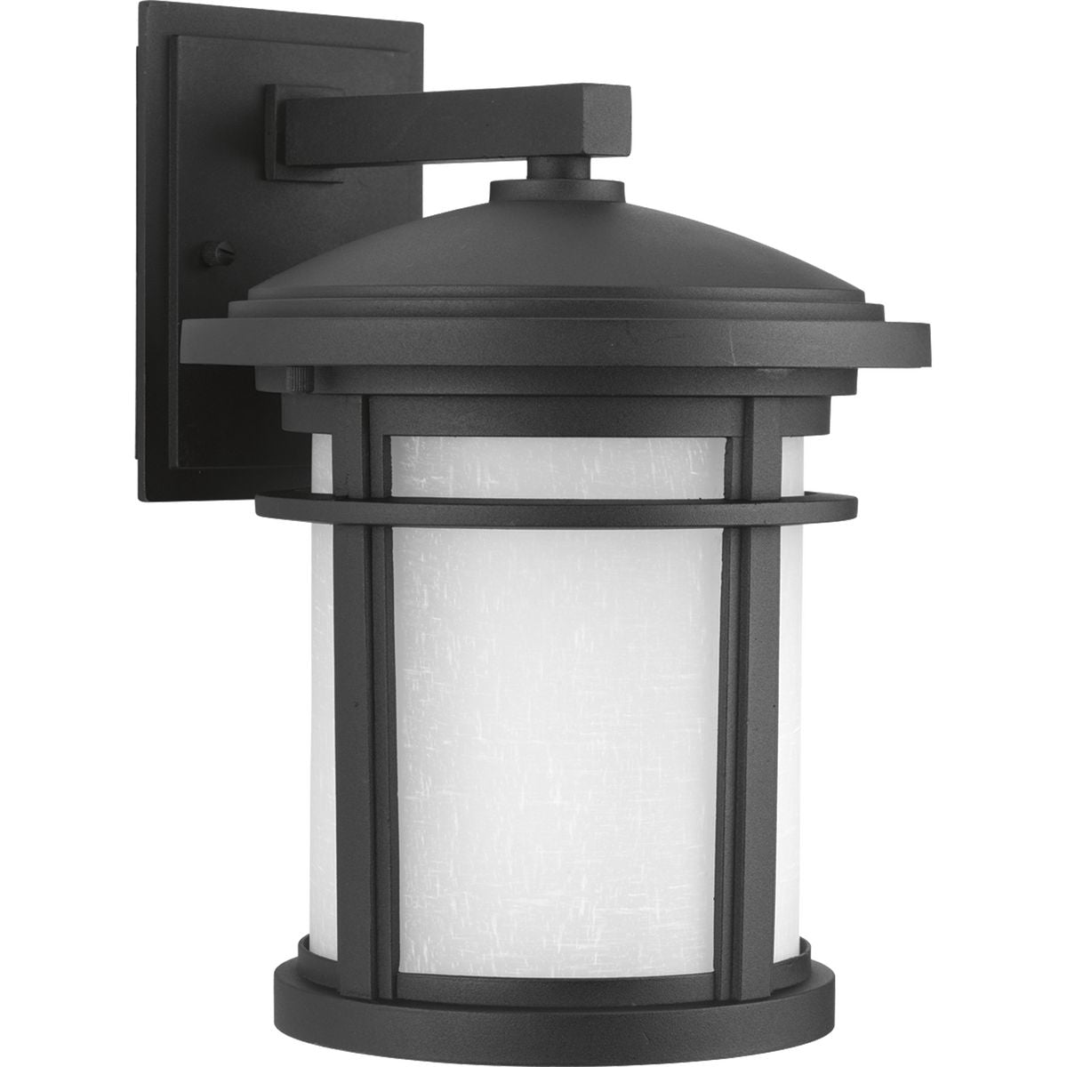 PROGRESS LIGHTING P6085-3130K9 Textured Black Wish Collection One-Light Medium LED Wall Lantern