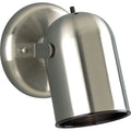 PROGRESS LIGHTING P6155-09 Brushed Nickel One-Light Multi Directional Wall Fixture with On/Off switch