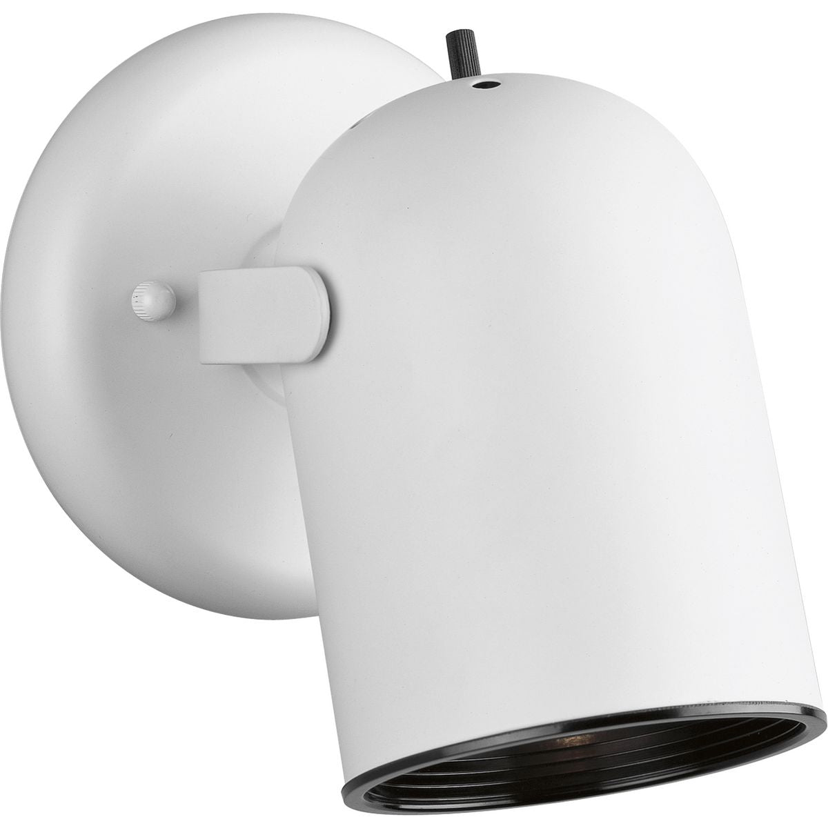 PROGRESS LIGHTING P6155-30 White One-Light Multi Directional Wall Fixture with On/Off switch