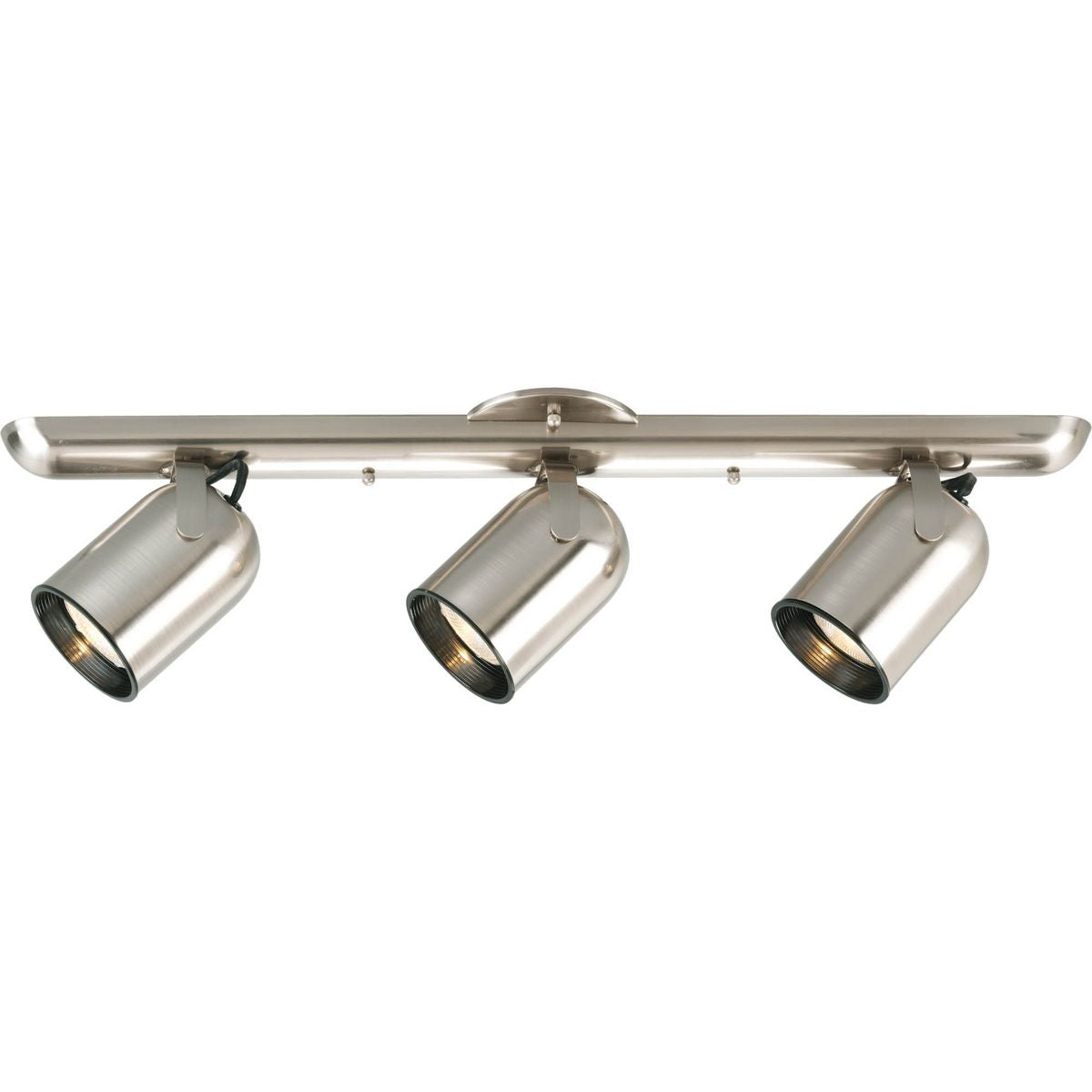 PROGRESS LIGHTING P6160-09 Brushed Nickel Three-Light Multi Directional Roundback Wall/Ceiling Fixture