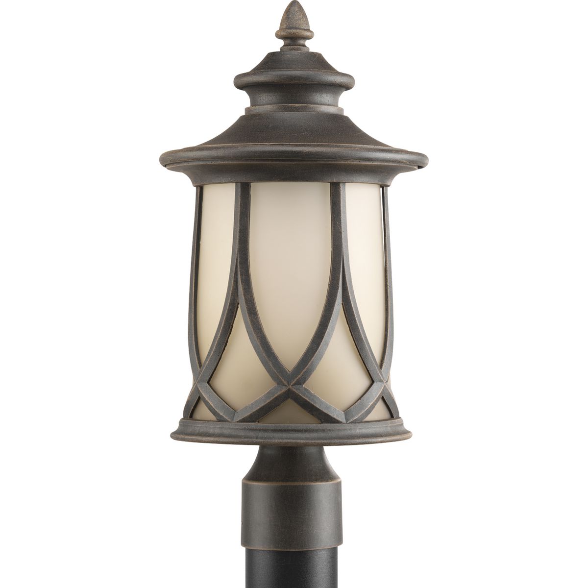 PROGRESS LIGHTING P6404-122 Aged Copper Resort Collection One-Light Post Lantern