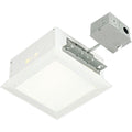 PROGRESS LIGHTING P6416-30TG White Complete Square 11-1/2" Recessed Housing and Trim