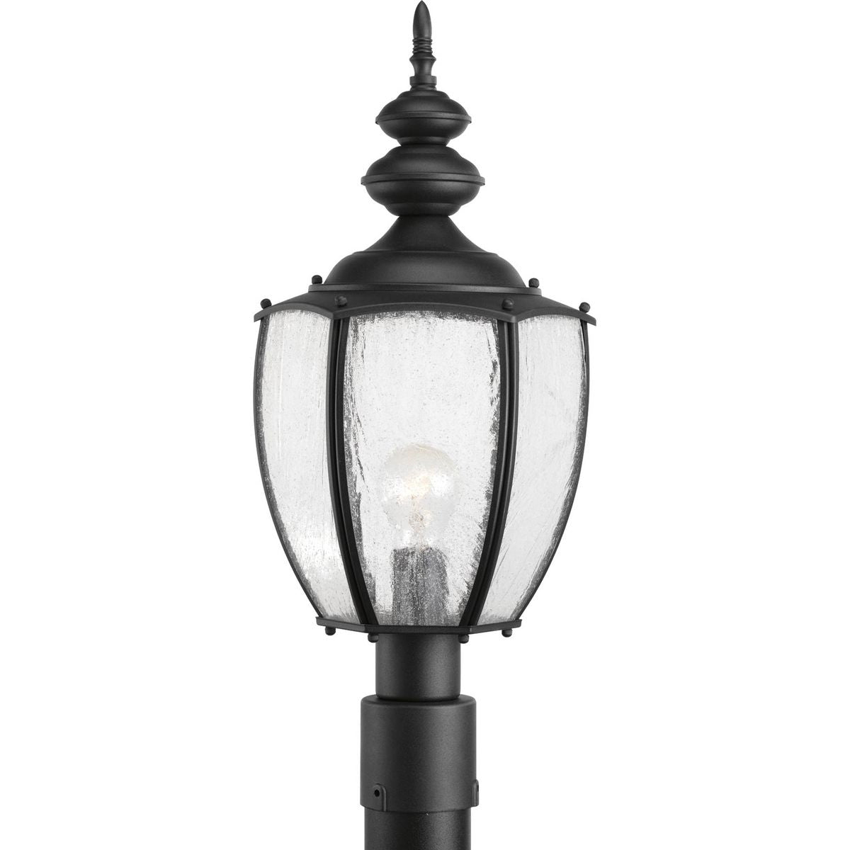 PROGRESS LIGHTING P6417-31 Textured Black Roman Coach Collection One-Light Post Lantern